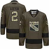 Glued New York Rangers #2 Brian Leetch Green Salute to Service NHL Jersey,baseball caps,new era cap wholesale,wholesale hats